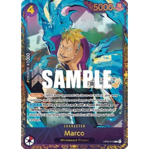 Marco (Treasure Cup) OP02-018 R One Piece Promotion Cards