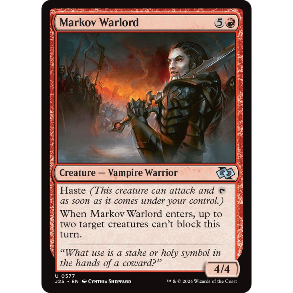 Markov Warlord (J25-577) - Single