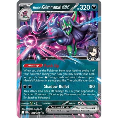 Marnie’s Grimmsnarl ex (136) Double Rare Holofoil - Single
