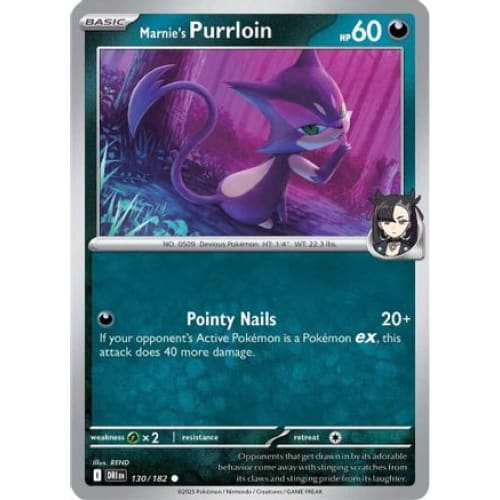 Marnie’s Purrloin (130) Common Reverse Holofoil - Single