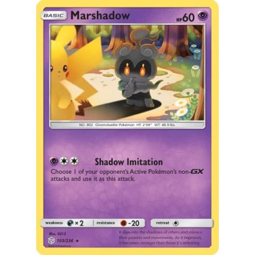 Marshadow (103/236) Rare Classic Reverse Holofoil - Single