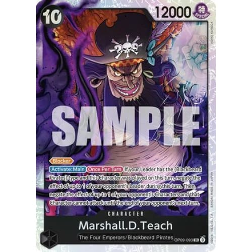 Marshall.D.Teach (093) OP09-093 SR Emperors in the New