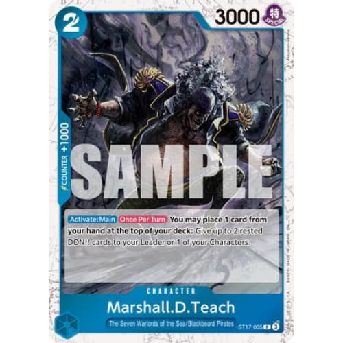 Marshall.D.Teach - ST17-005 (Pirate Foil) C Premium Booster