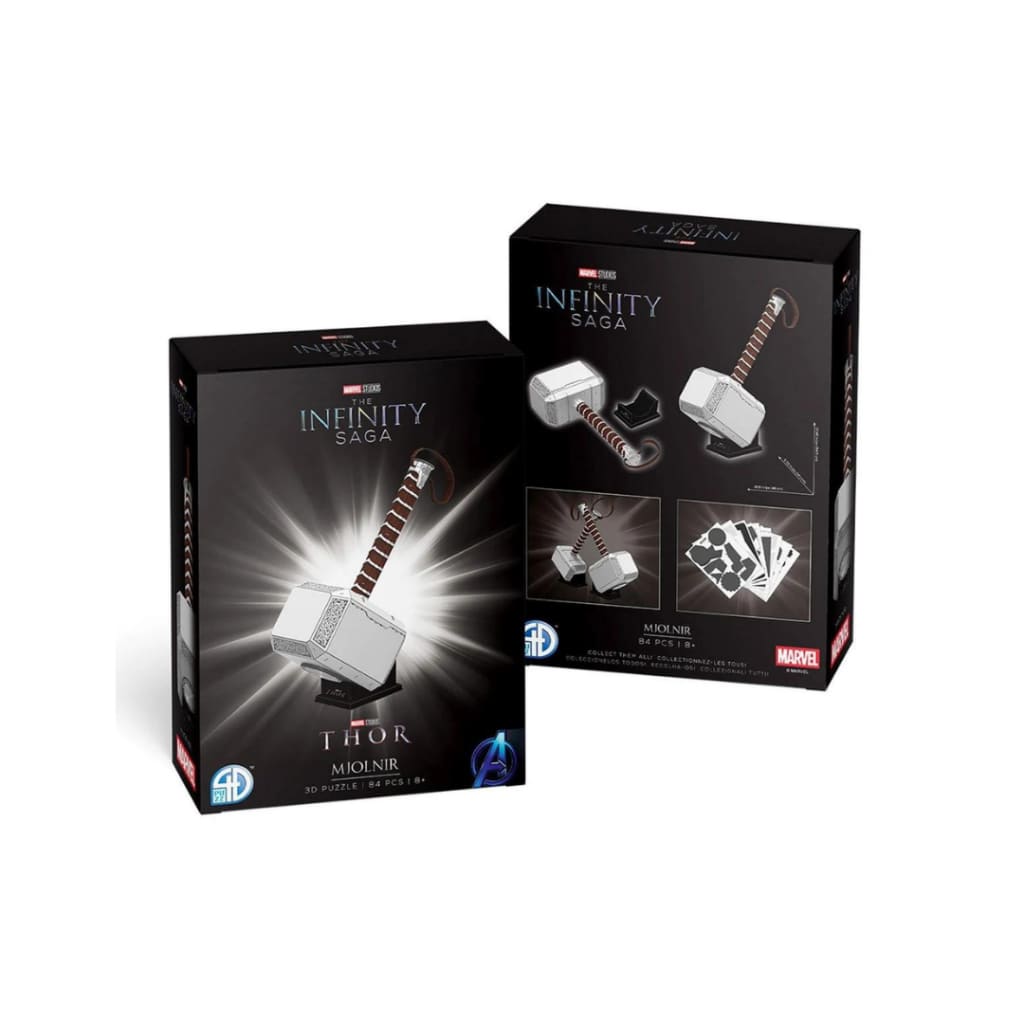 Marvel Thor Hammer Mjolnir 3D Model Puzzle Kit