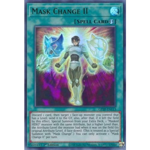 Mask Change II (GFTP-EN113) Ultra Rare 1st Edition - Single