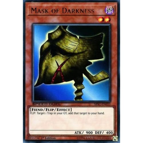 Mask of Darkness (SBSC-EN033) Ultra Rare 1st Edition