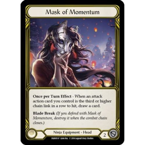 Mask of Momentum (Golden) (FLESH AND BLOOD: PROMO CARDS)