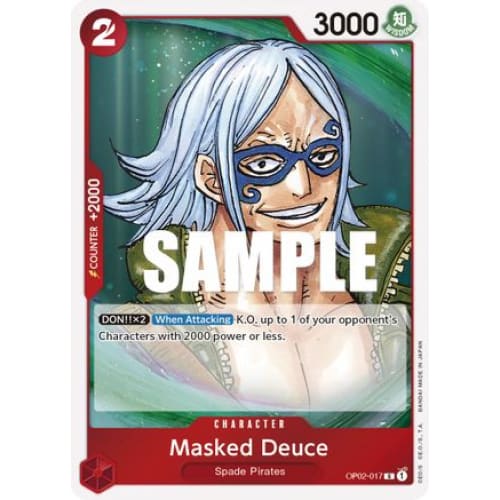 Masked Deuce OP02-017 R Paramount War Foil - Single