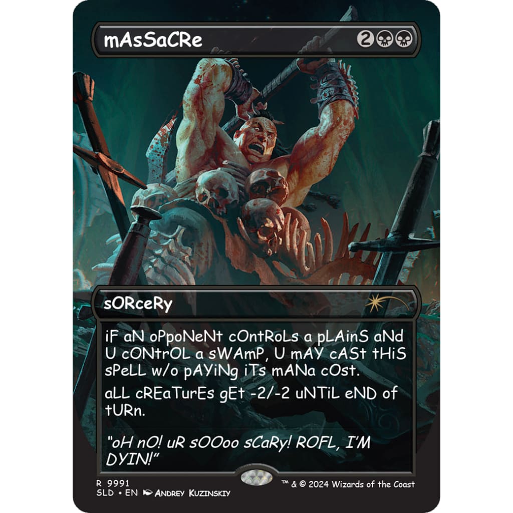 Massacre (SLD-9991) (Borderless) - Single