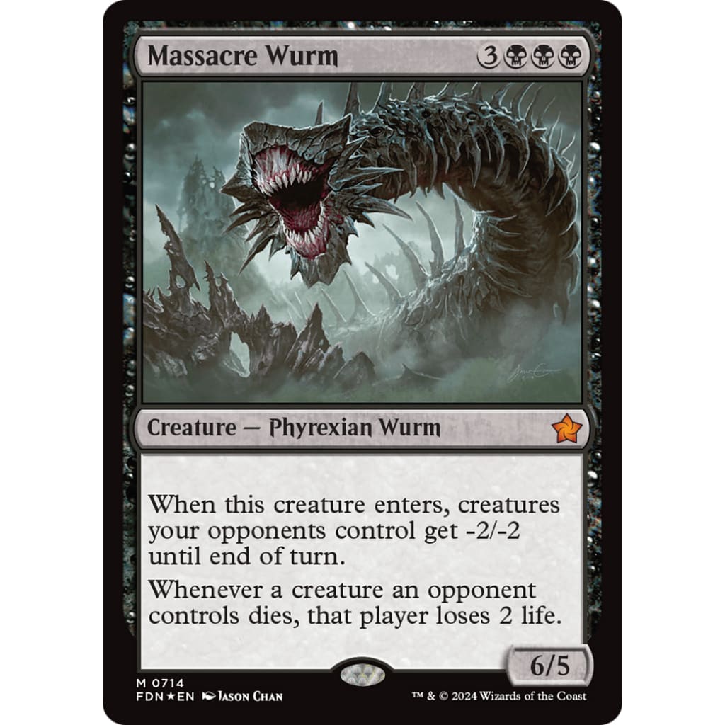 Massacre Wurm (FDN-714) Foil - Single