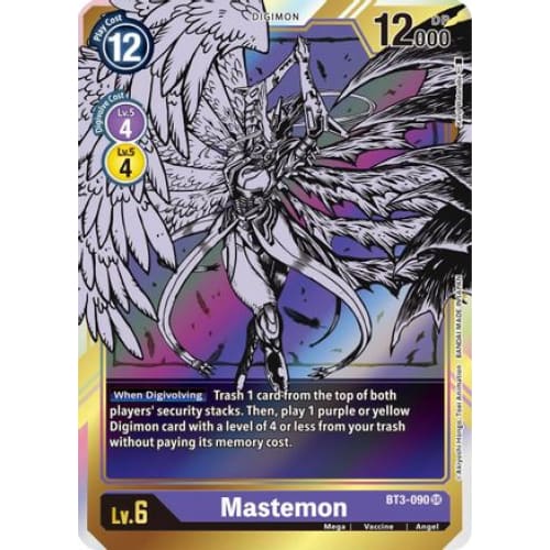 Mastemon (Alternate Art) (BT3-090 SR) Super Rare Foil
