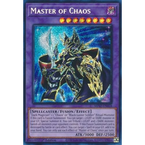 Master of Chaos - MP23-EN018 Prismatic Secret Rare 1st