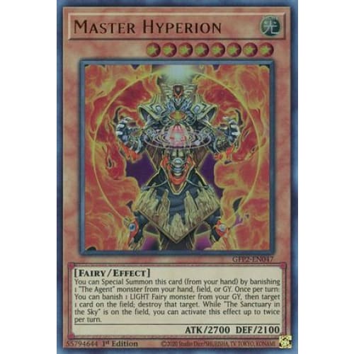 Master Hyperion (GFP2-EN047) Ultra Rare 1st Edition - Single