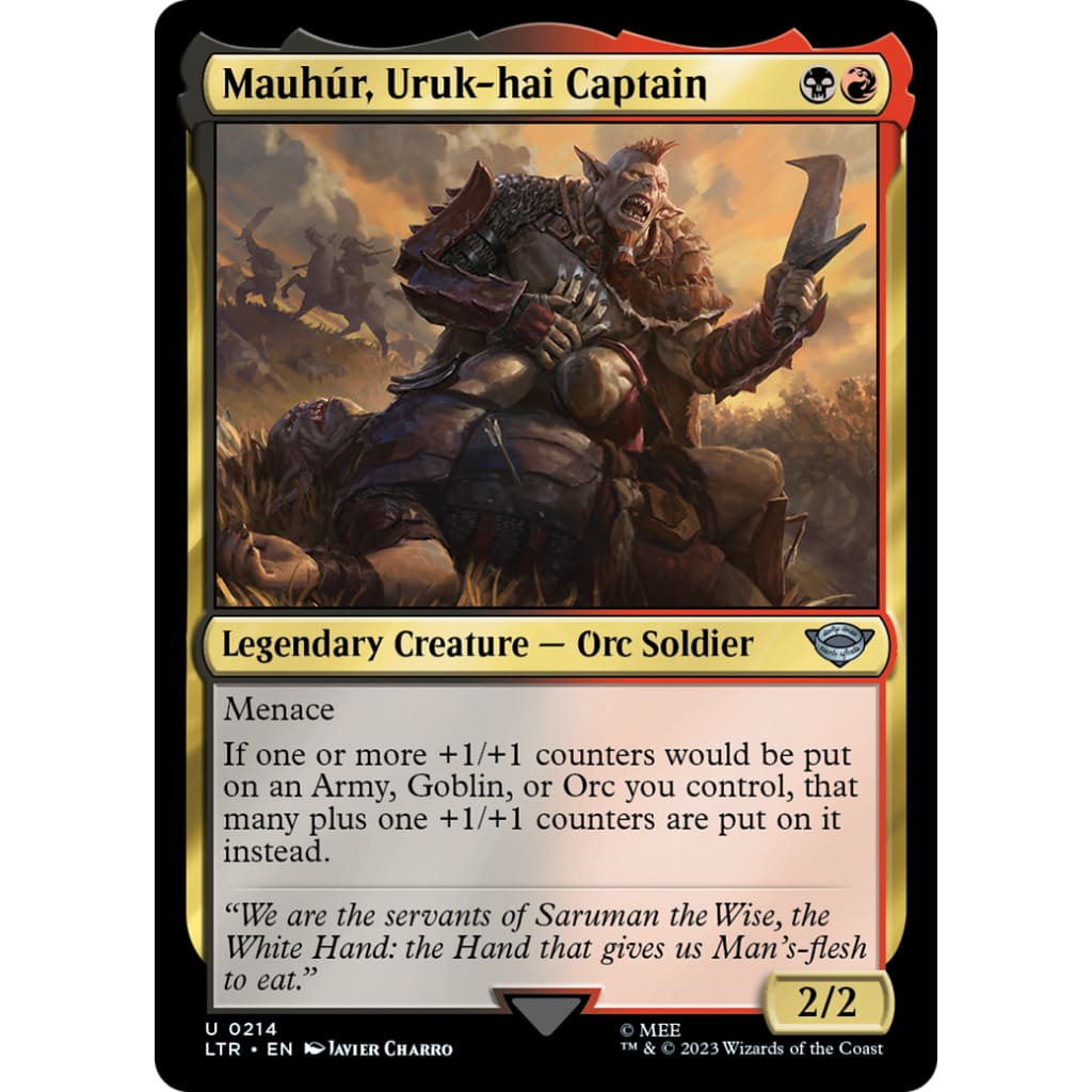 Mauhúr Uruk-hai Captain (LTR-214) Foil - Single