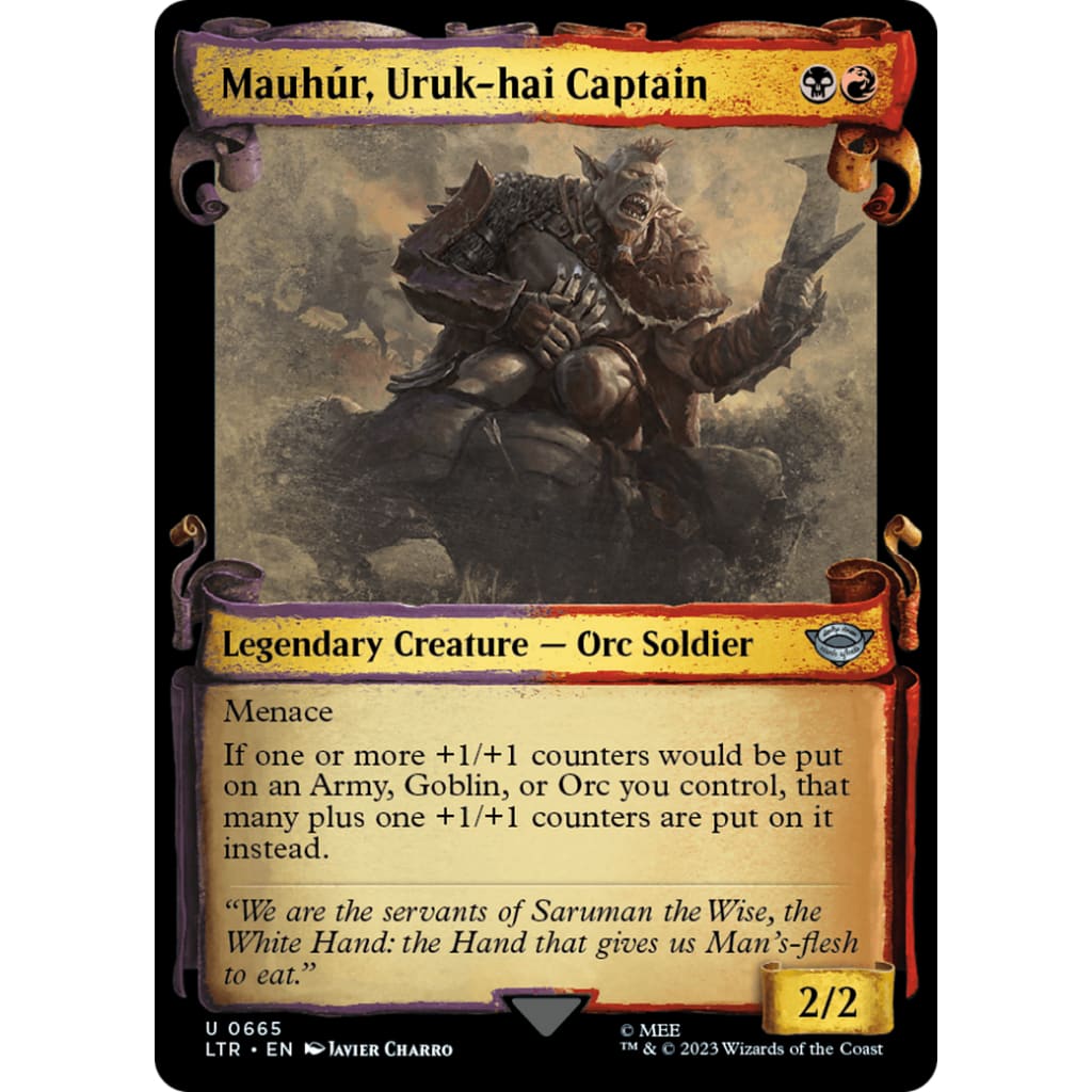 Mauhúr Uruk-hai Captain (LTR-665): (Showcase) Foil - Single