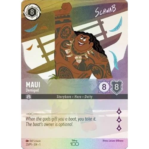 Maui - Demigod (Alternate Art) (23) - Disney100 Promos