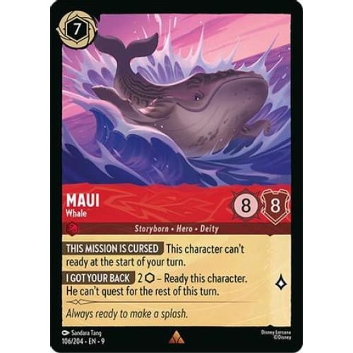 Maui - Whale (106/204) - Fabled Cold Foil - Single