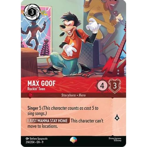 Max Goof - Rockin’ Teen (Epic) (214/204) - Fabled Holofoil
