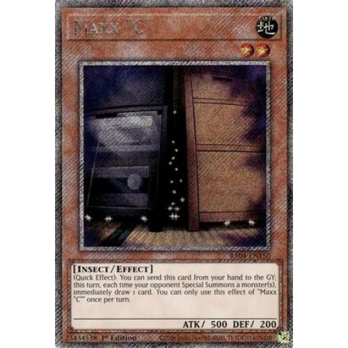 Maxx ’C’ (Platinum Secret Rare) - RA04-EN150 Platinum Rare
