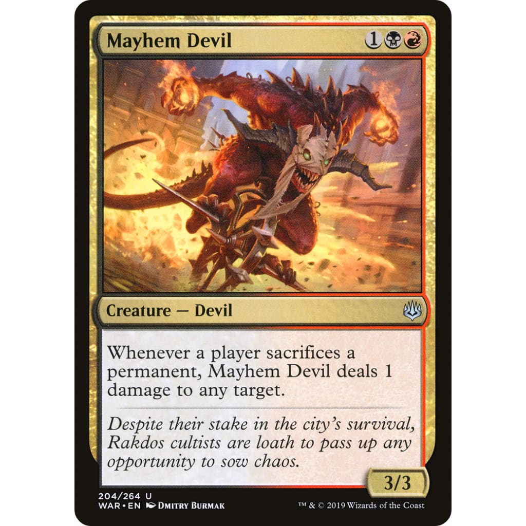 Mayhem Devil (WAR-204) Foil - Single