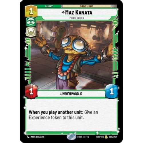 Maz Kanata - Pirate Queen (096/262) - Shadows of the Galaxy