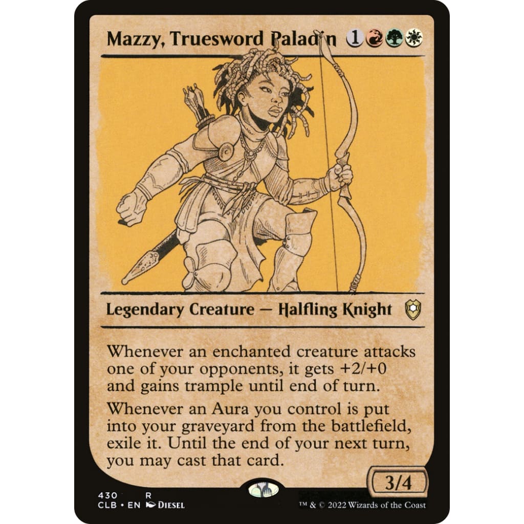 Mazzy Truesword Paladin (CLB-430): (Showcase) Foil - Single