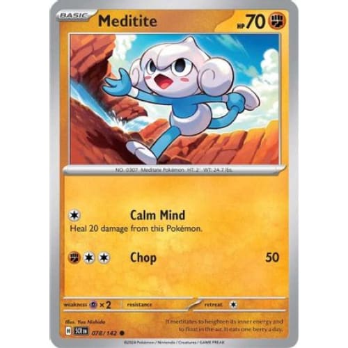 Meditite (78) Common Reverse Holofoil - Single