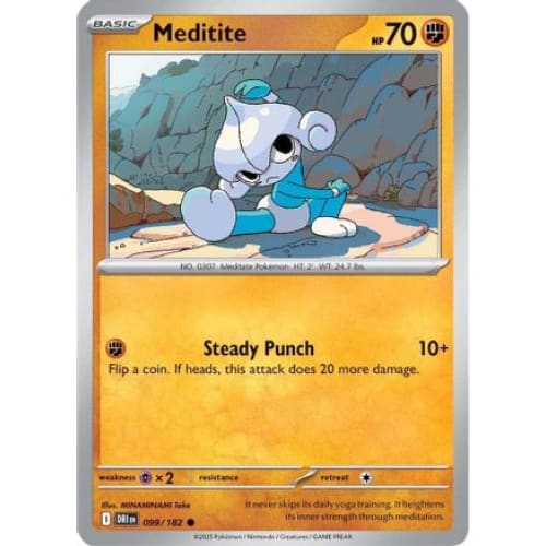 Meditite (99) Common Reverse Holofoil - Single