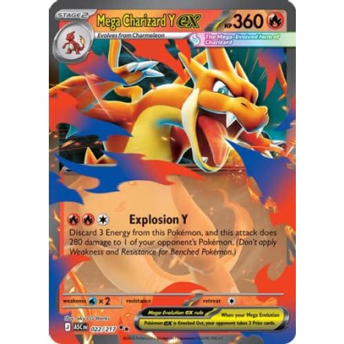 Mega Charizard Y ex - 022/217 (22) Double Rare Holofoil