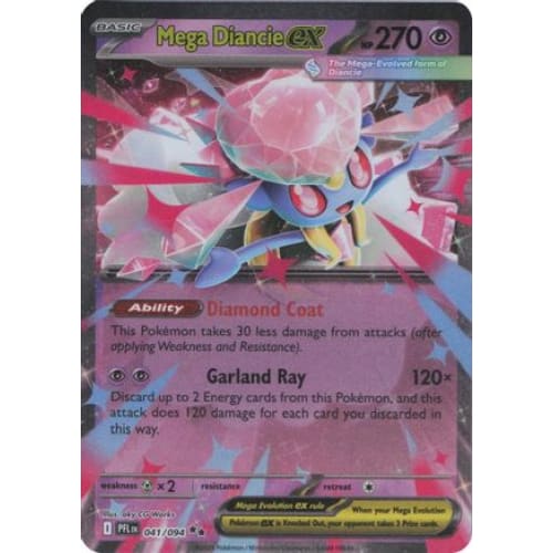 Mega Diancie ex (41) Double Rare Holofoil - Single