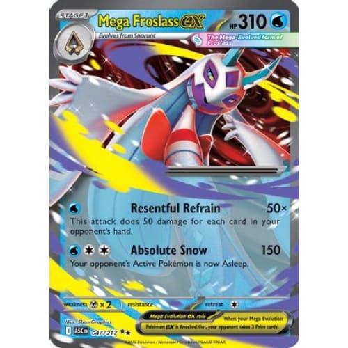 Mega Froslass ex - 047/217 (47) Double Rare Holofoil