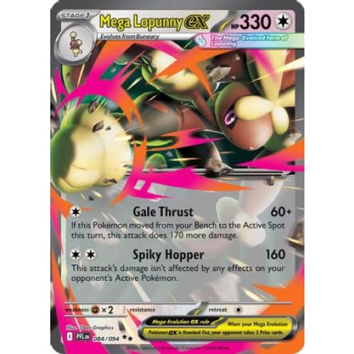 Mega Lopunny ex - 084/094 (84) Double Rare Holofoil - Single