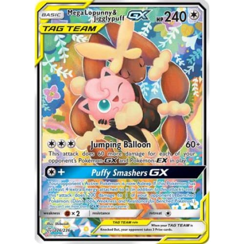 Mega Lopunny & Jigglypuff-GX (226/236) Ultra Rare Holofoil
