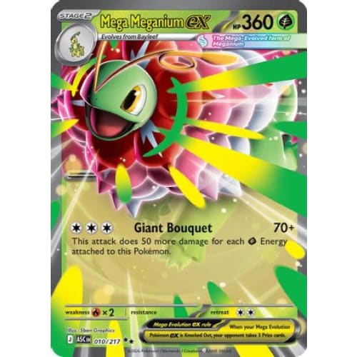 Mega Meganium ex - 010/217 (10) Double Rare Holofoil