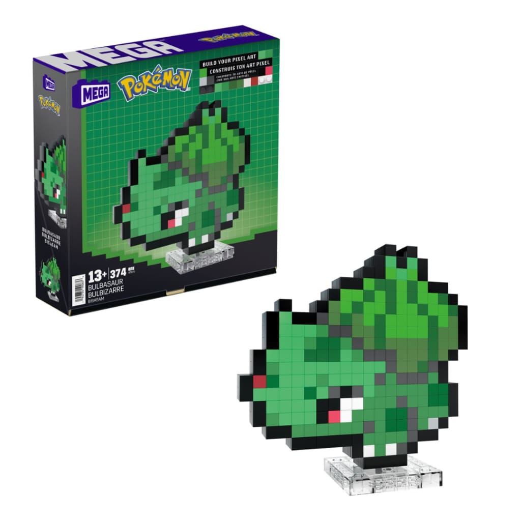 Mega Pokemon Pixel-Art: Bulbasaur Building Set