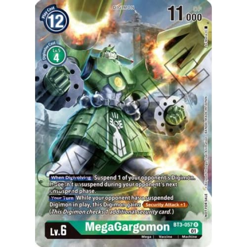 MegaGargomon (Tamer’s Card Set 1) (BT3-057 R) Rare Foil