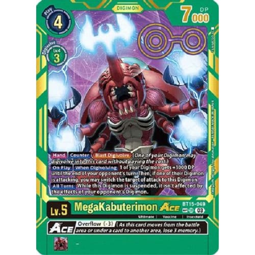 MegaKabuterimon Ace (Special Rare) - BT15-049 - Special