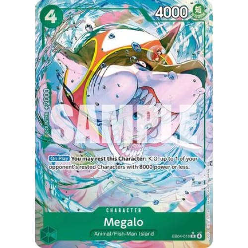 Megalo (Alternate Art) EB04-018 R The Azure Sea’s Seven