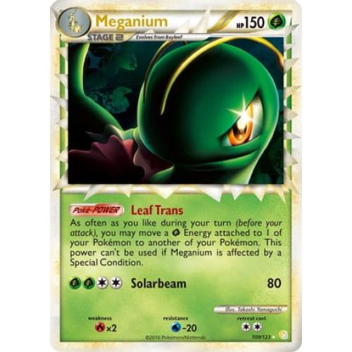 Meganium (109/123) Rare Prime Holofoil - Single