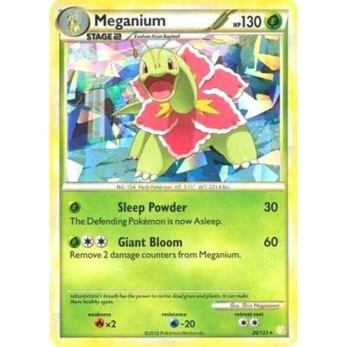 Meganium - 26/123 (Cracked Ice Holo) Holo Rare - Single