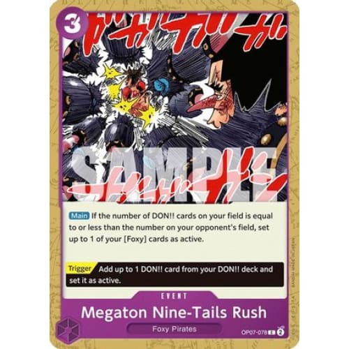 Megaton Nine-Tails Rush OP07-078 C 500 Years in the Future