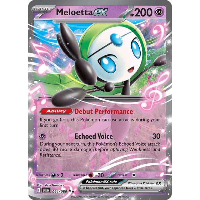 Meloetta ex (44) Double Rare Holofoil - Single