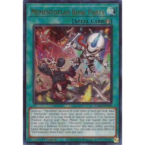 Mementotlan Bone Party (UR) - RA04-EN099 Ultra Rare 1st