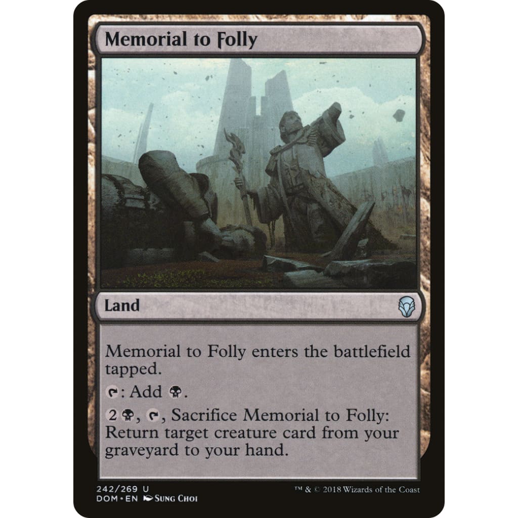 Memorial to Folly (DOM-242) Foil - Single