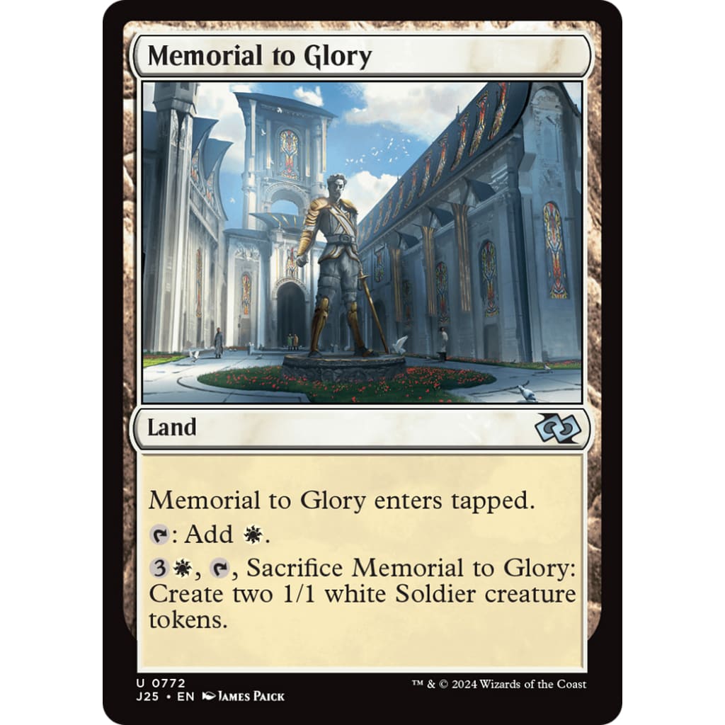 Memorial to Glory (J25-772) - Single