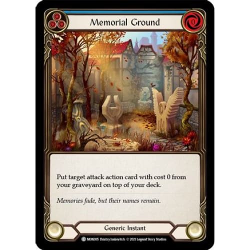 Memorial Ground (Blue) (MONARCH) 1st Edition Rainbow Foil