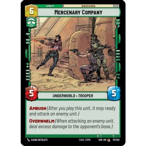 Mercenary Company (117/252) - Spark of Rebellion Foil