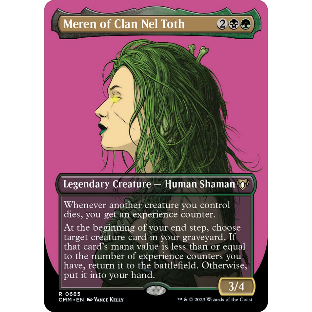 Meren of Clan Nel Toth (CMM-685) (Borderless) Foil - Single