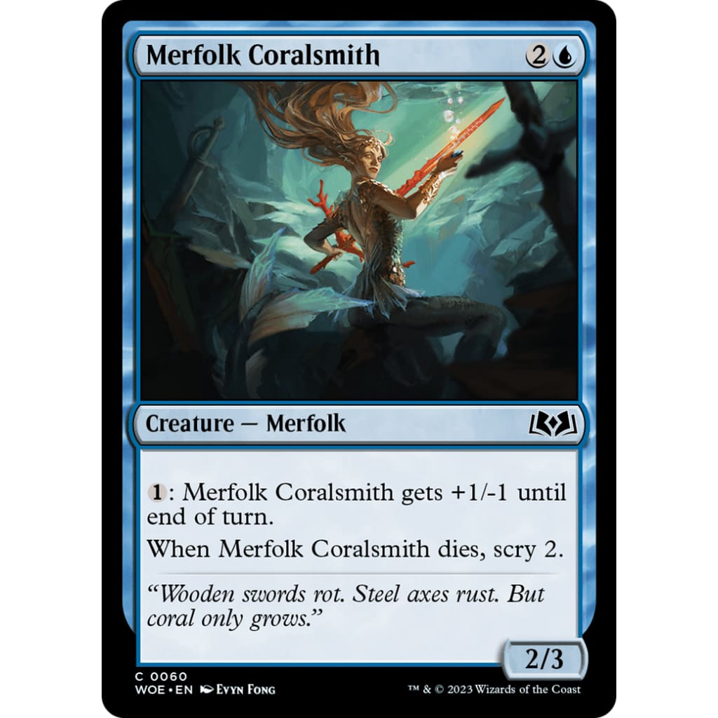 Merfolk Coralsmith (WOE-060) - Single