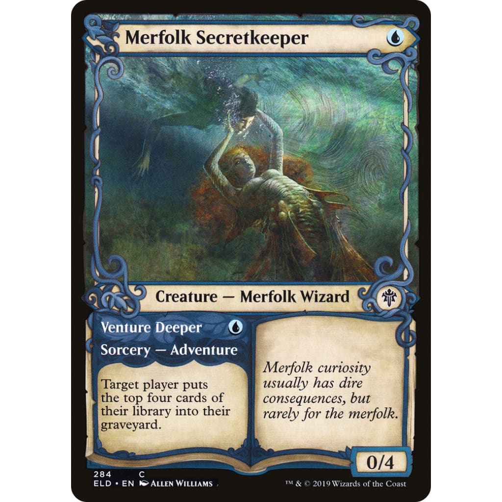Merfolk Secretkeeper // Venture Deeper (ELD-284):